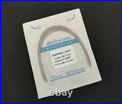 100 Packs 1000 Pcs Dental Stainless Steel Rectangular Arch Wire Bows Ovoid Form