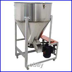 110V 100kg/220lbs Stainless Steel Feed Mixer Granular Plastic Mixing Machine