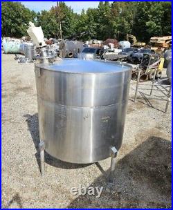 1500 Gallon Stainless Steel Mixing Tank, Cone Bottom