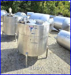 1500 Gallon Stainless Steel Mixing Tank, Cone Bottom