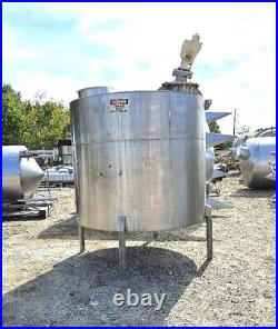 1500 Gallon Stainless Steel Mixing Tank, Cone Bottom