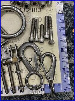 150 Pc Mix Lot Stainless Steel Hardware Most New