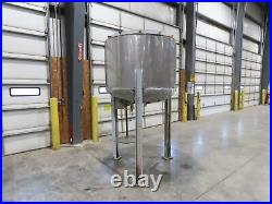 300 Gal Vertical Insulated Mixing Tank Jacketed Stainless Steel Cone Bottom