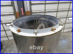 300 Gal Vertical Insulated Mixing Tank Jacketed Stainless Steel Cone Bottom