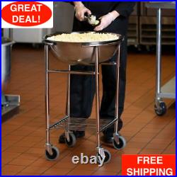 30 Qt. Stainless Steel Restaurant Mixing Bowl & Stand Heavy Duty Commercial