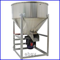 330lbs Stainless Steel Feed Mixer Plastic Granule Agitaters Industrial Blender