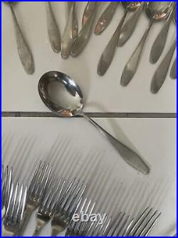 39 P Solingen Roneusil Stainless Nicrosil Flatware Germany Fork Spoon Knife Lot