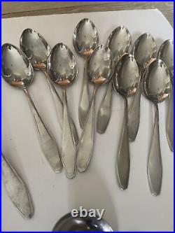 39 P Solingen Roneusil Stainless Nicrosil Flatware Germany Fork Spoon Knife Lot