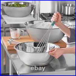 (3-Set) Stainless Steel Kitchen Food Mixing Bowl 13 20 30 Quart 26 Gauge Bowls