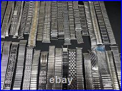 42 mix sizes vintage stainless steel bracelets speidel, kreisler usa & more ss