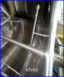 500 Gallon Feldmeier Stainless Steel Mix Tank with Sweep Type Mixer