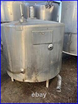 500 Gallon Mojonnier Cold Wall Jacketed Mix Tank Model 97500 Stainless Steel