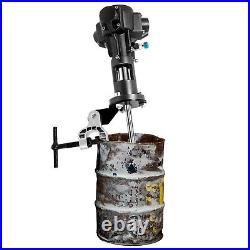 50 Gal Pneumatic Bracket Mixer Tank Barrel Air Mix Stainless Steel Paint Blener