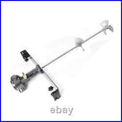 50-Gal Pneumatic Bracket Mixer Tank Barrel Air Mix Stainless Steel Tool 1/2HP