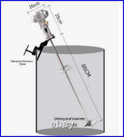 50 Gallon Mixer Tank Barrel Air Mix Stainless Steel Pneumatic Clip Bracket New