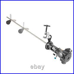 50 Gallon Pneumatic Bracket Mixer Tank Barrel Air Mix Stainless Steel 37.5Shaft