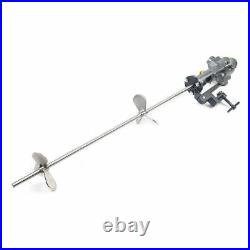 50 Gallon Pneumatic Bracket Mixer Tank Barrel Air Mix Stainless Steel Blade USA