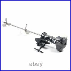 50 Gallon Pneumatic Bracket Mixer Tank Barrel Air Mix Stainless Steel Blade USA