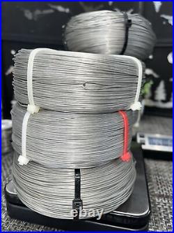 55 LBS! HUGE MIX LOT- Coil / Roll Stainless Steel Tie Wire NC47 Bail Type Wire