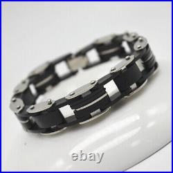 5-50pcs/lot Mix Men Stainless Steel Bracelets Punk Cuff Bangle Wholesale Jewelry