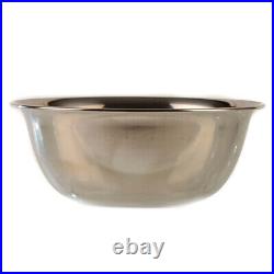 5 Quart Medium Stainless Steel Mixing Bowl Baking Bowl, Flat Base Bowl