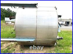 6000 Gallon Stainless Steel Mixing 4/Compartment 15H X 10' Dia, 8' side wall