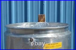 85 Gallon Stainless Steel Mixing Tank Bottom Outlet on Casters