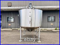 950 Gallon Jacketed Stainless Steel Mixing / Holding Tanks