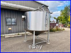 950 Gallon Jacketed Stainless Steel Mixing / Holding Tanks