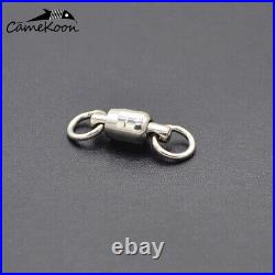 CAMEKOON 55-330Lb Stainless Steel Double Swivels Fishing with Dual Rotating Rings