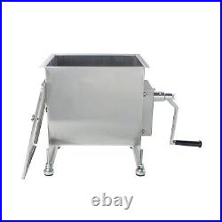 CMI Commercial Stainless Steel Manual Meat Mixers with Lid, 40Lb/20L Tank, Mix