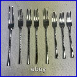 DANSK JETTE IHQ Stainless Flatware 16pc Mixed Lot Finland Mid-century