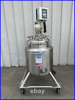 DCI 103 Ltr Stainless Steel Jacketed Mixing Tank w Digital Controlled Agitator