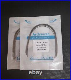 Dental Orthodontic Stainless Steel Arch Wires Natural Form Rectangular Wires
