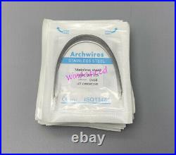 Dental Orthodontic Stainless Steel Arch Wires Rectangular Ovoid Form All Size