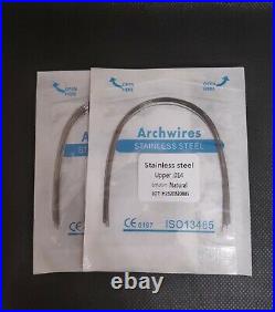 Dental Orthodontic Treatment Stainless Steel Arch Wires Round Natural Form