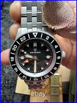 Draken 42m Tugela GMT Swiss Automatic Black Watch