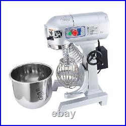 Electric Food Mixing Machine 20Qt Commercial Stand Mixer 1100W w 3 Attachments