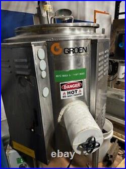 Groen stainless steel mixing tank heated self contained electric