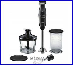 Hand Blender 600W Black 2 Protective Lids Mixing Container Chopper Whipping Foam