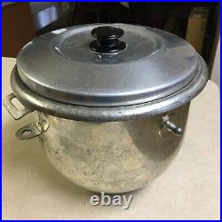 Hobart 12 Quart A-120 Mixer Parts Stainless Steel Mixing Bowl with Lid A-120-12