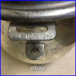 Hobart 12 Quart A-120 Mixer Parts Stainless Steel Mixing Bowl with Lid A-120-12