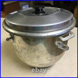 Hobart 12 Quart A-120 Mixer Parts Stainless Steel Mixing Bowl with Lid A-120-12