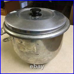 Hobart 12 Quart A-120 Mixer Parts Stainless Steel Mixing Bowl with Lid A-120-12