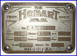 Hobart 12 Quart A-120 Mixer Parts Stainless Steel Mixing Bowl with Lid A-120-12