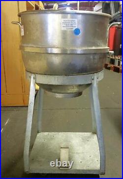 Hobart Vml80 Stainless Steel 80 Quart Mixer Mixing Bowl On Rolling Cart