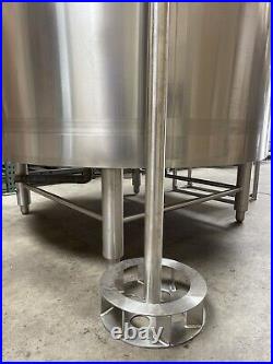 Jacketed Stainless Steel Processing Mixing Tank 500 Gallons Dual Zone Walker