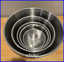 Kimco Stainless Steel Nesting Mixing Bowls 1 2 3 6 13 Qt Vintage