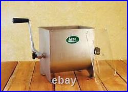 LEM Stainless Steel Meat Mixer 20lb Capacity Mixer with Plastic Cover