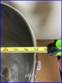 Large Industrial Stainless Steel Mixing Bowl 19 Diameter, 19 Depth